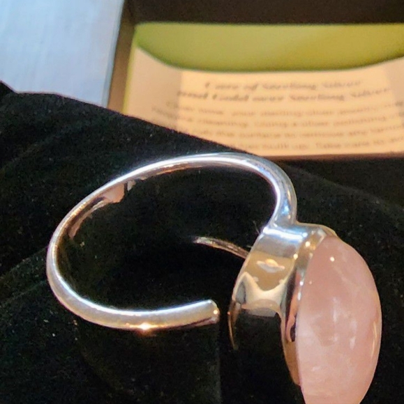 ROSS + SIMONS ROSE QUARTZ WRAP RING - Picture 2 of 4